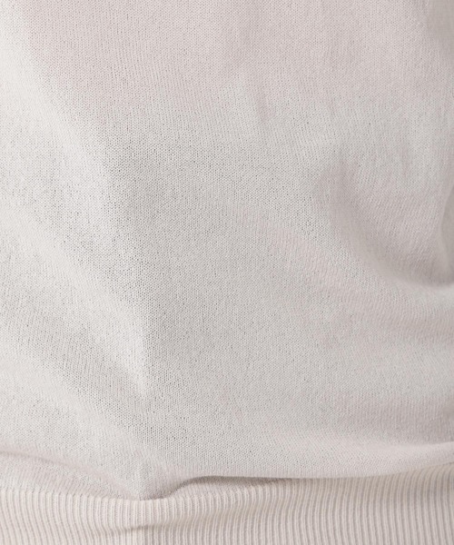 Chaos(カオス)の「ミィーコットンニットプルオーバー(ニット/セーター・レディース・ベージュ/ダークネイビー・FREE)」の5枚目の写真