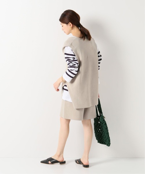 リネンコットンスムースハーフパンツ