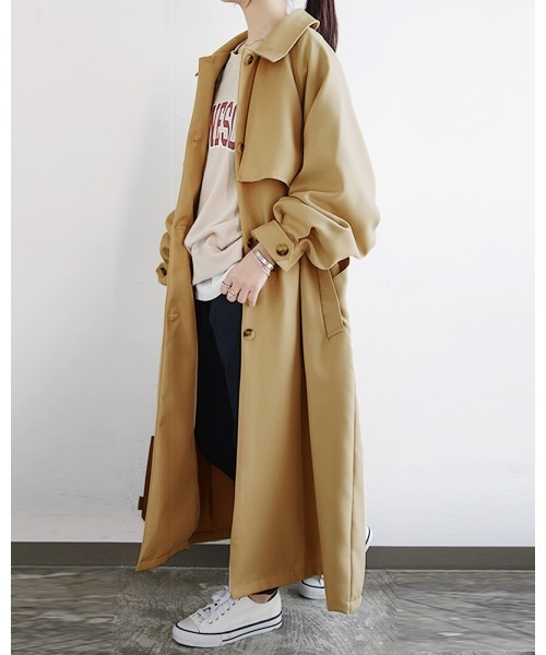 and it_（アンドイット）の「ボリュームスリーブトレンチコート（トレンチコート・レディース・ライトカーキ/ベージュ・M）」の5枚目の写真