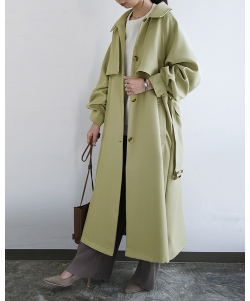 and it_（アンドイット）の「ボリュームスリーブトレンチコート（トレンチコート・レディース・ライトカーキ/ベージュ・M）」の9枚目の写真