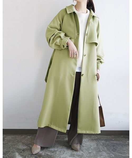and it_（アンドイット）の「ボリュームスリーブトレンチコート（トレンチコート・レディース・ライトカーキ/ベージュ・M）」の10枚目の写真