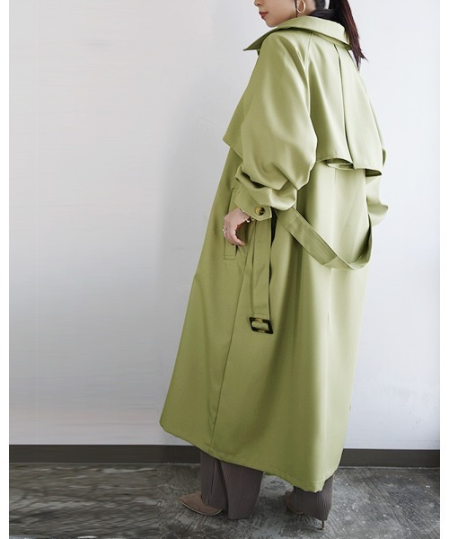 and it_（アンドイット）の「ボリュームスリーブトレンチコート（トレンチコート・レディース・ライトカーキ/ベージュ・M）」の12枚目の写真