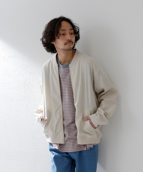 CIAOPANIC TYPY（チャオパニックティピー）の「リネンブレンドMA-1シャウター（MA-1・メンズ・ネイビー/ベージュ系その他・M/L）」の20枚目の写真