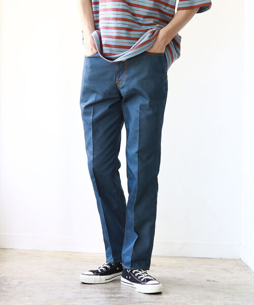 BEAMS（ビームス）の「BEAMS / ECOPET(R) 5ポケット デニムパンツ（デニムパンツ・メンズ・ブラック/ネイビー・SMALL/MEDIUM/LARGE/X-LARGE）」の2枚目の写真