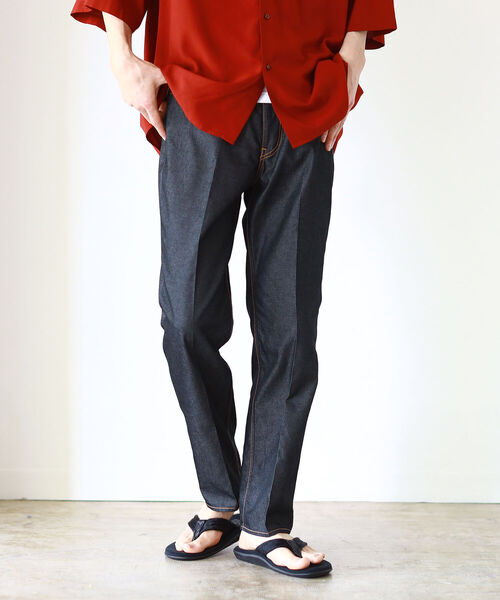 BEAMS（ビームス）の「BEAMS / ECOPET(R) 5ポケット デニムパンツ（デニムパンツ・メンズ・ブラック/ネイビー・SMALL/MEDIUM/LARGE/X-LARGE）」の10枚目の写真