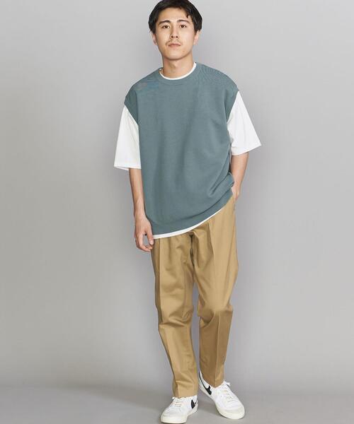 BEAUTY&YOUTH UNITED ARROWS（ビューティーアンドユースユナイテッドアローズ）の「BY ミラノリブ スリット ベスト（ベスト・メンズ・ライトグレー/ライトブルー/ブラック・M/L/XL/S）」の9枚目の写真