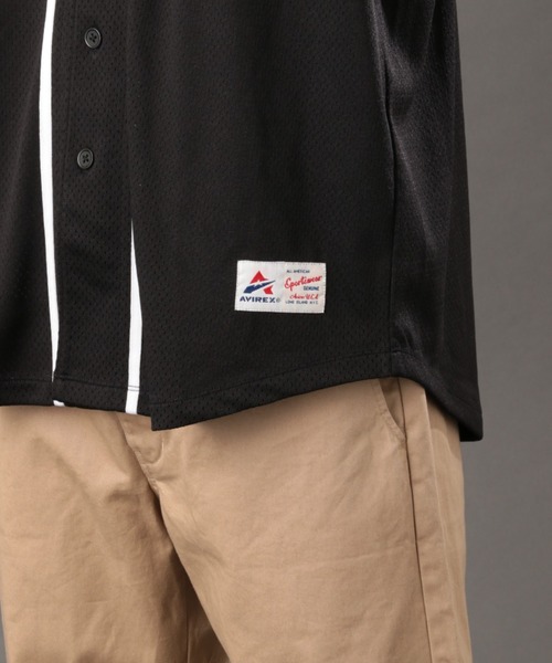 AVIREX(アヴィレックス)の「【直営店限定】メッシュ ベースボール シャツ / MESH BASEBALL SHIRT / アヴィレックス / AVIREX(シャツ/ブラウス・メンズ・ネイビー/ホワイト/ブラック・X-LARGE/LARGE/MEDIUM)」の18枚目の写真