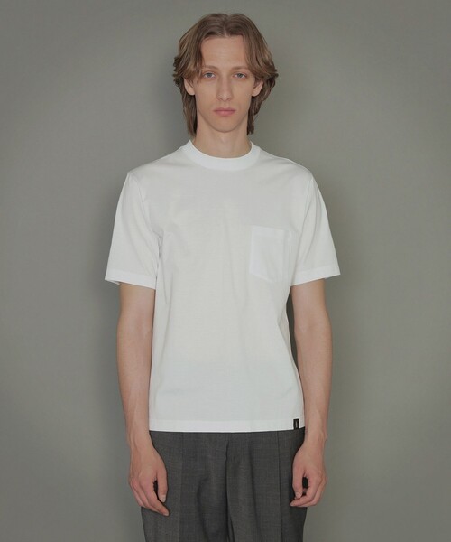 MACKINTOSH LONDON（マッキントッシュ ロンドン）の「天竺胸ポケットTシャツ（Tシャツ/カットソー・メンズ・ホワイト・LL/M/L）」の4枚目の写真