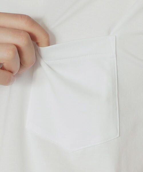 MACKINTOSH LONDON（マッキントッシュ ロンドン）の「天竺胸ポケットTシャツ（Tシャツ/カットソー・メンズ・ホワイト・LL/M/L）」の6枚目の写真