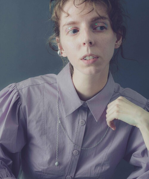 and cloud（アンドクラウド）の「Pearl Long Necklace（ネックレス・レディース・ブラック/シルバー/イエローゴールド・FREE）」の10枚目の写真