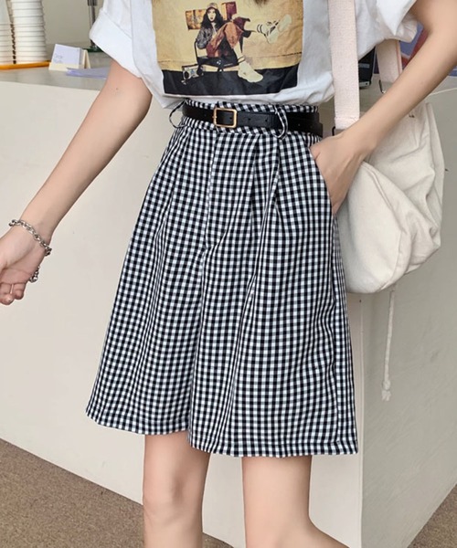 Jewelobe(ジュエローブ)の「ギンガムチェックショートパンツ(その他パンツ・レディース・ブラック・M/L)」の5枚目の写真