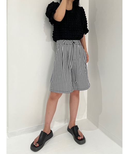 Jewelobe(ジュエローブ)の「ギンガムチェックショートパンツ(その他パンツ・レディース・ブラック・M/L)」の22枚目の写真