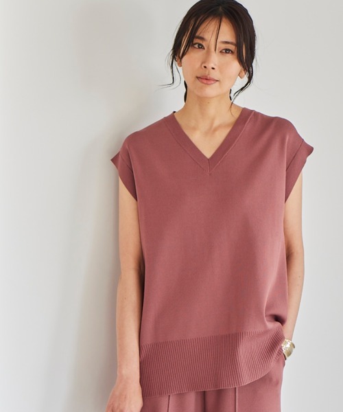 BARNYARDSTORM（バンヤードストーム）の「BARNYARDSTORM / バックボタンニット（ニット/セーター・レディース・ブラック/ネイビー/ピンク・0/1）」の3枚目の写真