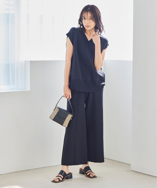 BARNYARDSTORM（バンヤードストーム）の「BARNYARDSTORM / バックボタンニット（ニット/セーター・レディース・ブラック/ネイビー/ピンク・0/1）」の6枚目の写真