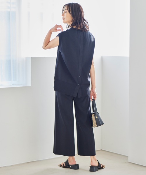 BARNYARDSTORM（バンヤードストーム）の「BARNYARDSTORM / バックボタンニット（ニット/セーター・レディース・ブラック/ネイビー/ピンク・0/1）」の7枚目の写真