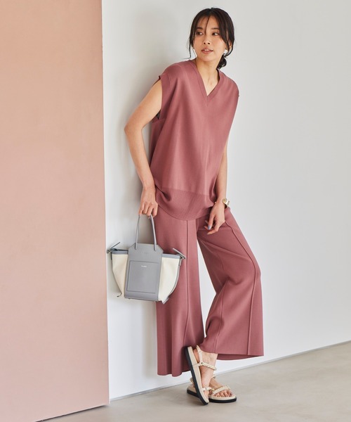 BARNYARDSTORM（バンヤードストーム）の「BARNYARDSTORM / バックボタンニット（ニット/セーター・レディース・ブラック/ネイビー/ピンク・0/1）」の10枚目の写真