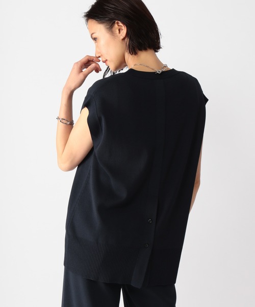 BARNYARDSTORM（バンヤードストーム）の「BARNYARDSTORM / バックボタンニット（ニット/セーター・レディース・ブラック/ネイビー/ピンク・0/1）」の19枚目の写真