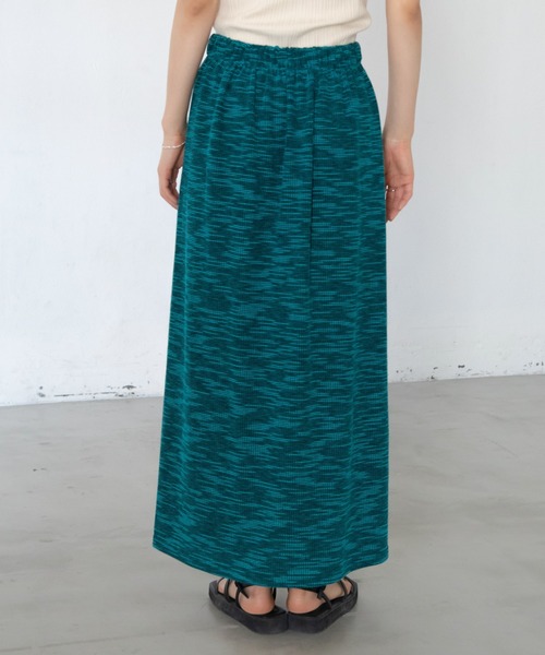 VACANCY（ヴァカンシー）の「SET UP ミックスカラーペンシルスカート（スカート・レディース・ブラック/ブルー・FREE）」の5枚目の写真