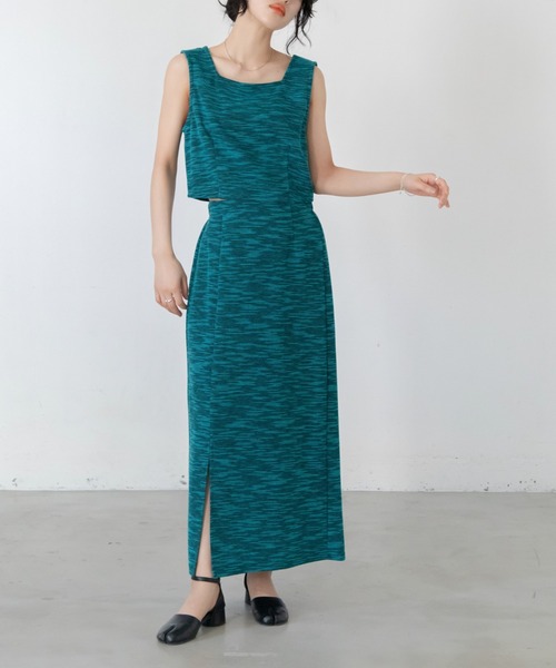 VACANCY（ヴァカンシー）の「SET UP ミックスカラーペンシルスカート（スカート・レディース・ブラック/ブルー・FREE）」の10枚目の写真