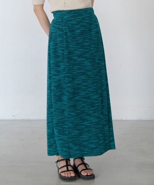 VACANCY（ヴァカンシー）の「SET UP ミックスカラーペンシルスカート（スカート・レディース・ブラック/ブルー・FREE）」の3枚目の写真