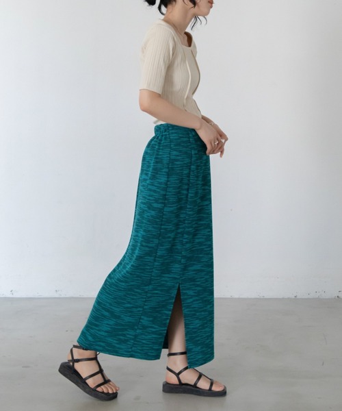 VACANCY（ヴァカンシー）の「SET UP ミックスカラーペンシルスカート（スカート・レディース・ブラック/ブルー・FREE）」の9枚目の写真