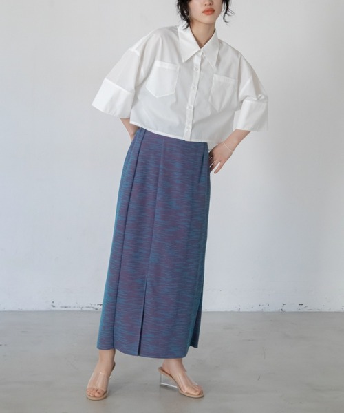 VACANCY（ヴァカンシー）の「SET UP ミックスカラーペンシルスカート（スカート・レディース・ブラック/ブルー・FREE）」の17枚目の写真