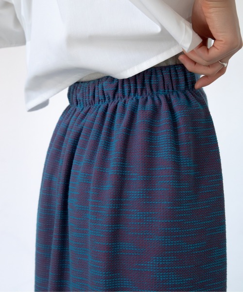 VACANCY（ヴァカンシー）の「SET UP ミックスカラーペンシルスカート（スカート・レディース・ブラック/ブルー・FREE）」の14枚目の写真