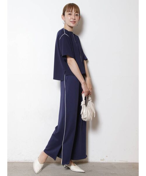 COTORICA(コトリカ)の「【THE DAYZ TOKYO】パイピングデザインT(Tシャツ/カットソー・レディース・ベージュ/ネイビー・FREE)」の20枚目の写真