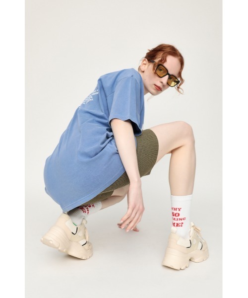 SLY(スライ)の「JQ SOCKS ジャガード ソックス(ソックス/靴下・レディース・ホワイト/ブラック/レッド・FREE)」の7枚目の写真