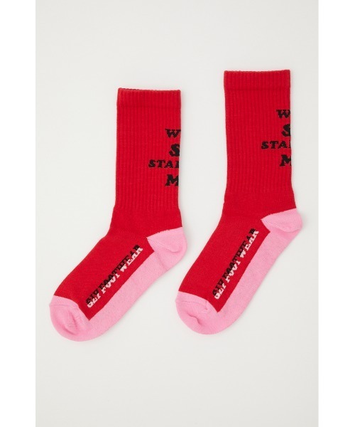 SLY(スライ)の「JQ SOCKS ジャガード ソックス(ソックス/靴下・レディース・ホワイト/ブラック/レッド・FREE)」の15枚目の写真