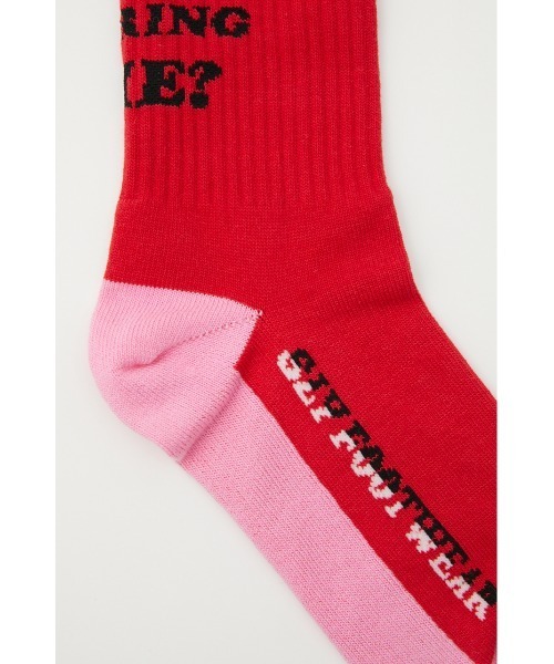SLY(スライ)の「JQ SOCKS ジャガード ソックス(ソックス/靴下・レディース・ホワイト/ブラック/レッド・FREE)」の18枚目の写真
