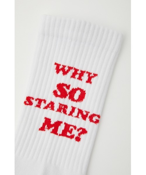 SLY(スライ)の「JQ SOCKS ジャガード ソックス(ソックス/靴下・レディース・ホワイト/ブラック/レッド・FREE)」の4枚目の写真