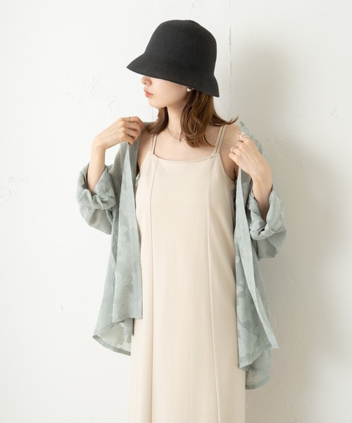 Kastane（カスタネ）の「【新色追加/WEB限定カラーあり】シアージャガードレースシャツ（シャツ/ブラウス・レディース・アイボリー/ピンク/グリーン/ブラック・FREE）」の21枚目の写真