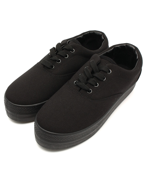 WEGO（ウィゴー）の「WEGO/厚底レースUPスニーカー（スニーカー・レディース・ホワイト/ブラック・MEDIUM/LARGE）」の13枚目の写真