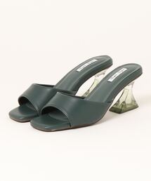 Sugar Sugar | 【SUGAR SUGAR シュガーシュガー】スクエアクリアヒールミュールサンダル(サンダル)