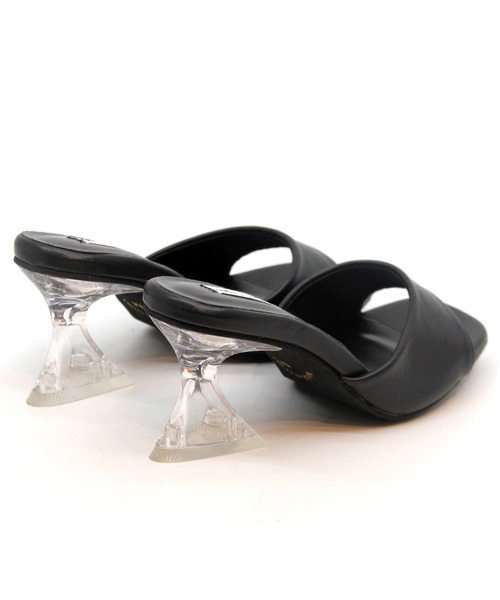 Sugar Sugar（シュガーシュガー）の「【SUGAR SUGAR シュガーシュガー】スクエアクリアヒールミュールサンダル（サンダル・レディース・ブラック/シルバー/ゴールド/グリーン・LL/S/M/L）」の15枚目の写真