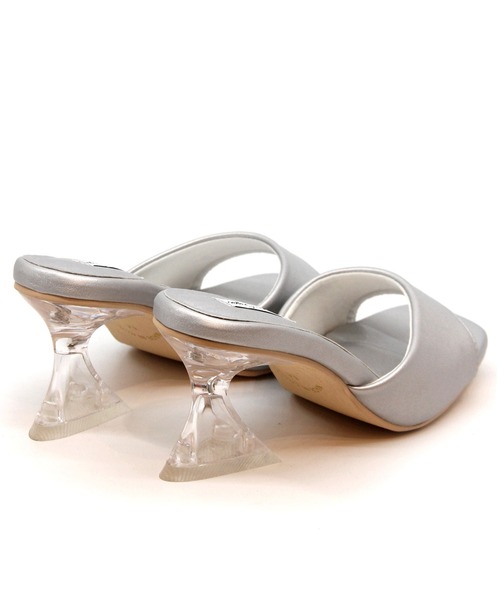 Sugar Sugar（シュガーシュガー）の「【SUGAR SUGAR シュガーシュガー】スクエアクリアヒールミュールサンダル（サンダル・レディース・ブラック/シルバー/ゴールド/グリーン・LL/S/M/L）」の16枚目の写真