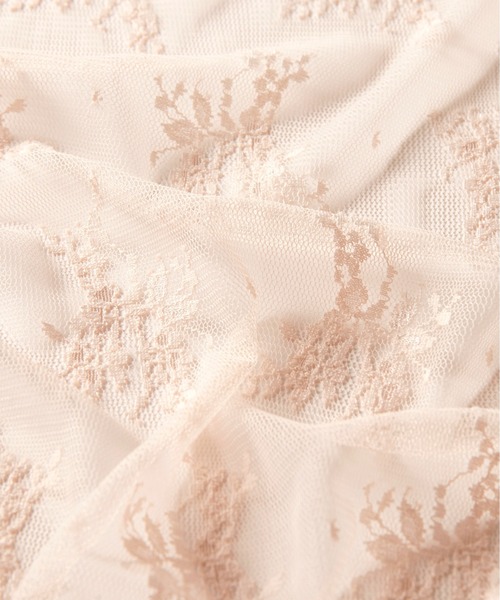 YU'NOW（ユナウ）の「ハイネックレースインナー（インナーウェア/肌着・レディース・オフホワイト/チャコールグレー/ブラック/ピンクベージュ・XX-LARGE/XXX-LARGE/X-LARGE/XXXX-LARGE/LARGE/MEDIUM）」の7枚目の写真