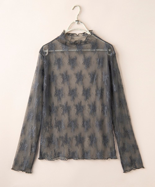 YU'NOW（ユナウ）の「ハイネックレースインナー（インナーウェア/肌着・レディース・オフホワイト/チャコールグレー/ブラック/ピンクベージュ・XX-LARGE/XXX-LARGE/X-LARGE/XXXX-LARGE/LARGE/MEDIUM）」の14枚目の写真