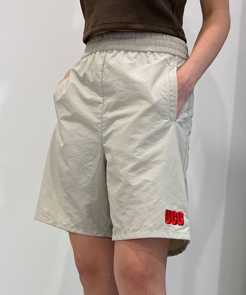 UGG(アグ)の「UGG@mos 裾ロゴ刺繍 ハーフパンツ / アグ スソロゴシシュウ ハーフパンツ(その他パンツ・レディース・ブラック/ベージュ/ネイビー・L/M)」の3枚目の写真