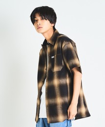 Cal Top-OMBRE CHECK SS-SHOIRTS/キャルトップ チェック 半袖シャツ