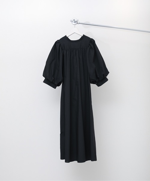 ap retro（アプレトロ）の「ボリュームスリーブシャツワンピース（シャツワンピース・レディース・ホワイト/ブラック・FREE）」の9枚目の写真