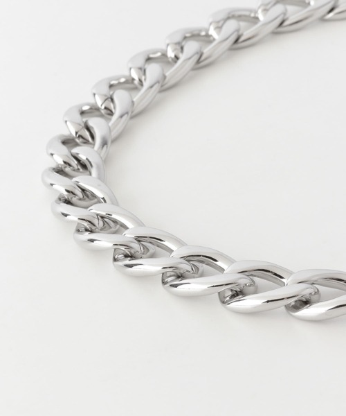 URBAN RESEARCH（アーバンリサーチ）の「ボリュームチェーンネックレス（ネックレス・レディース・シルバー・-）」の7枚目の写真