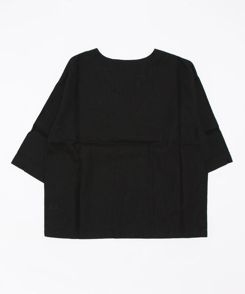 GYPSY&SONS(ジプシーアンドサンズ)の「LINEN-MEDICAL-Tee(Tシャツ/カットソー・メンズ・ブラック/オフホワイト・MEDIUM)」の3枚目の写真