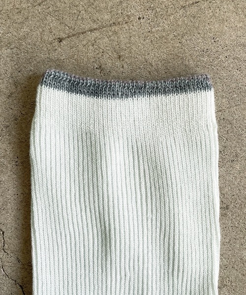 SHIZUTA（シズタ）の「SZT:配色ライン　クルーリブソックス 　S　M　L　子供ソックス　大人ソックス（ソックス/靴下・レディース・ネイビー/モスグリーン/ストーン/レディッシュグレー/ライトイエロー/ライラック/スモークピンク/グレイッシュベージュ・S/M/L）」の16枚目の写真