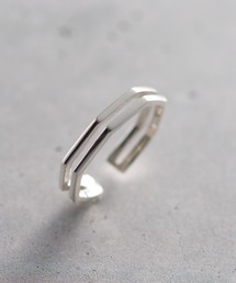 ieLS | 「ieLS」SV925 シルバー ユニセックス デザイン リング フリーサイズA(リング)