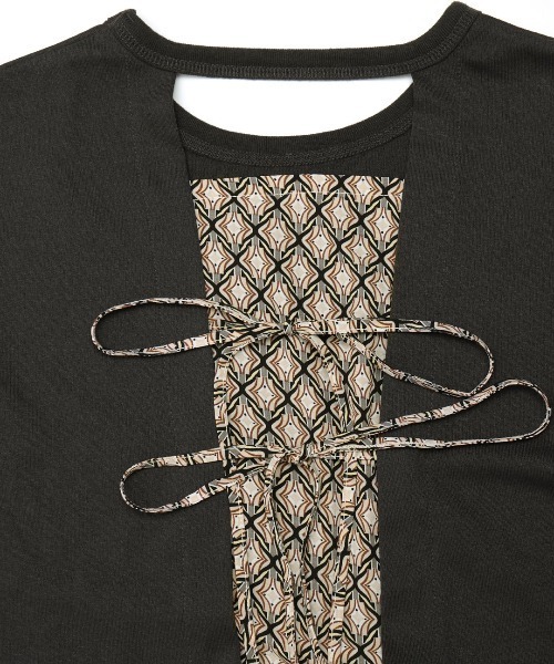 チチカカ（チチカカ）の「タックスリーブコンビワンピース（ワンピース・レディース・ブラウン/レッド/グリーン・FREE）」の19枚目の写真