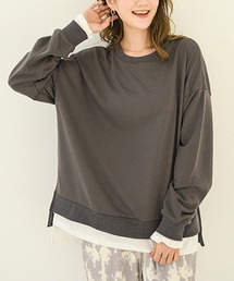 フェイクレイヤードトレーナー