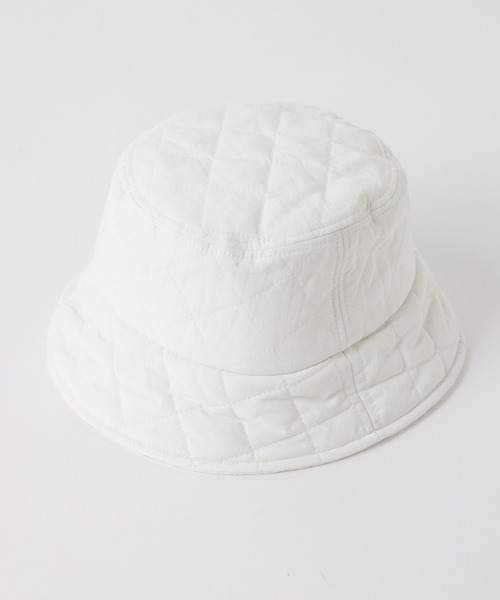 WEGO（ウィゴー）の「WEGO/キルティングバケットハット（ハット・レディース・ホワイト/ブラック・FREE）」の9枚目の写真
