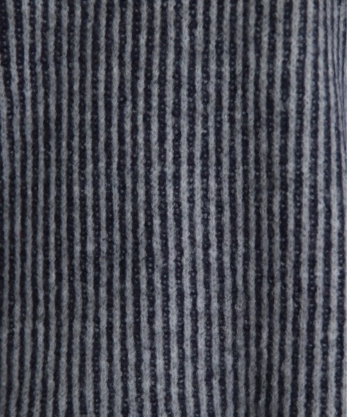 feepur(フェピュール)の「【ハンドウォッシャブル】バイカラーストライプモックネックニット(ニット/セーター・レディース・ブラック/グレー/オフホワイト/オレンジ・MEDIUM)」の12枚目の写真